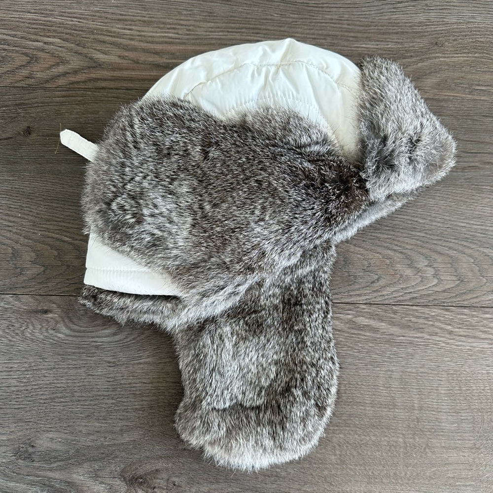 Crown Cap Rabbit Fur Aviator Hat - Picture 2 of 9